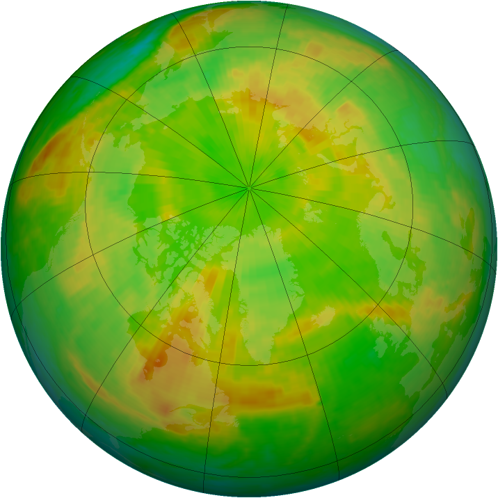 Arctic ozone map for 02 June 2004